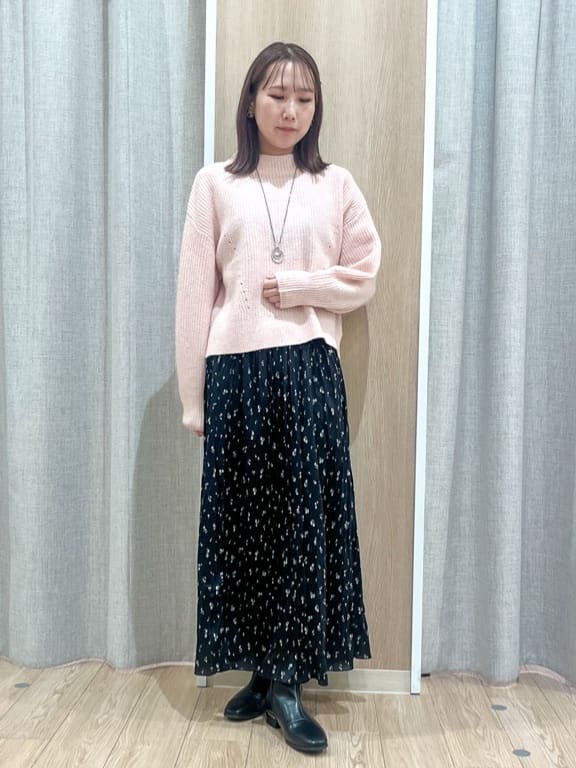 みーちゃんさんの「grove｜ふっくらやわらかく、毛混オーバーニットカーディガン」を使ったコーディネート