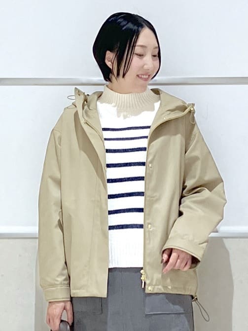 eriko さんの「Dessin｜【洗える】ハイネックベロアモールニット」を使ったコーディネート