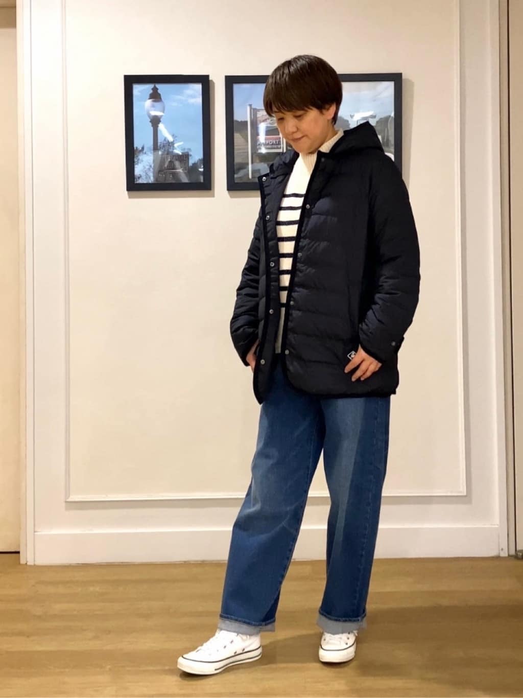 Hiroさんの「Dessin｜【撥水・2WAY】ミュラーダウンコートミドル丈」を使ったコーディネート