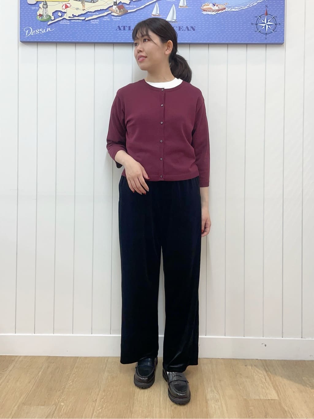 Mayaさんの「Dessin｜【2点セット・洗える】2WAYカーディガン＆キャミソールアンサンブル」を使ったコーディネート
