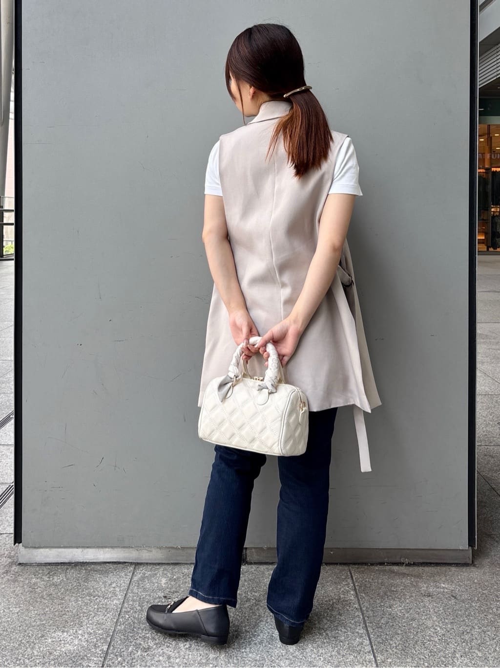 まっきーさんの「ESPERANZA｜【EC先行販売】バブーシュローファー」を使ったコーディネート