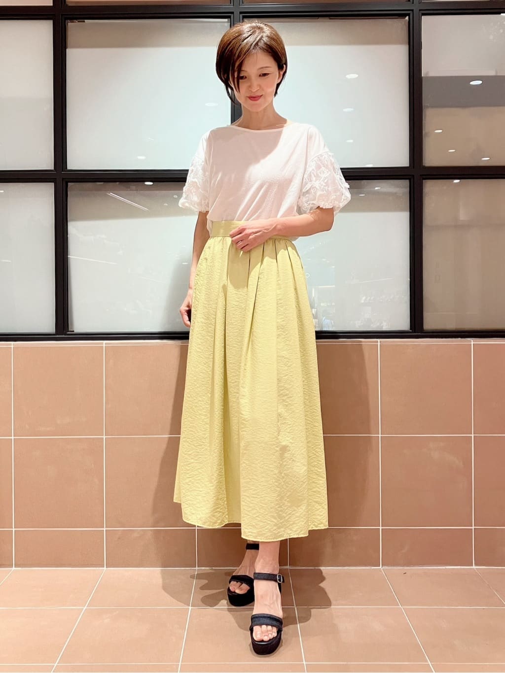 Ｋさんの「ESPERANZA｜アンクルベルトサンダル」を使ったコーディネート