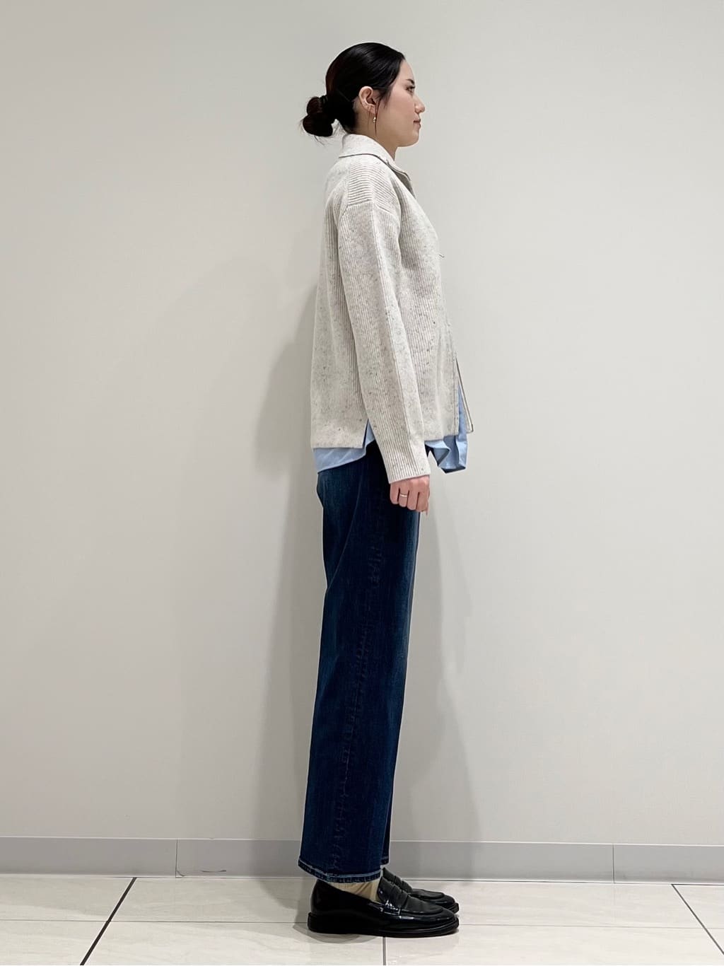 T.Kさんの「INDIVI｜【コットン】シャツ切り替えカットソー」を使ったコーディネート