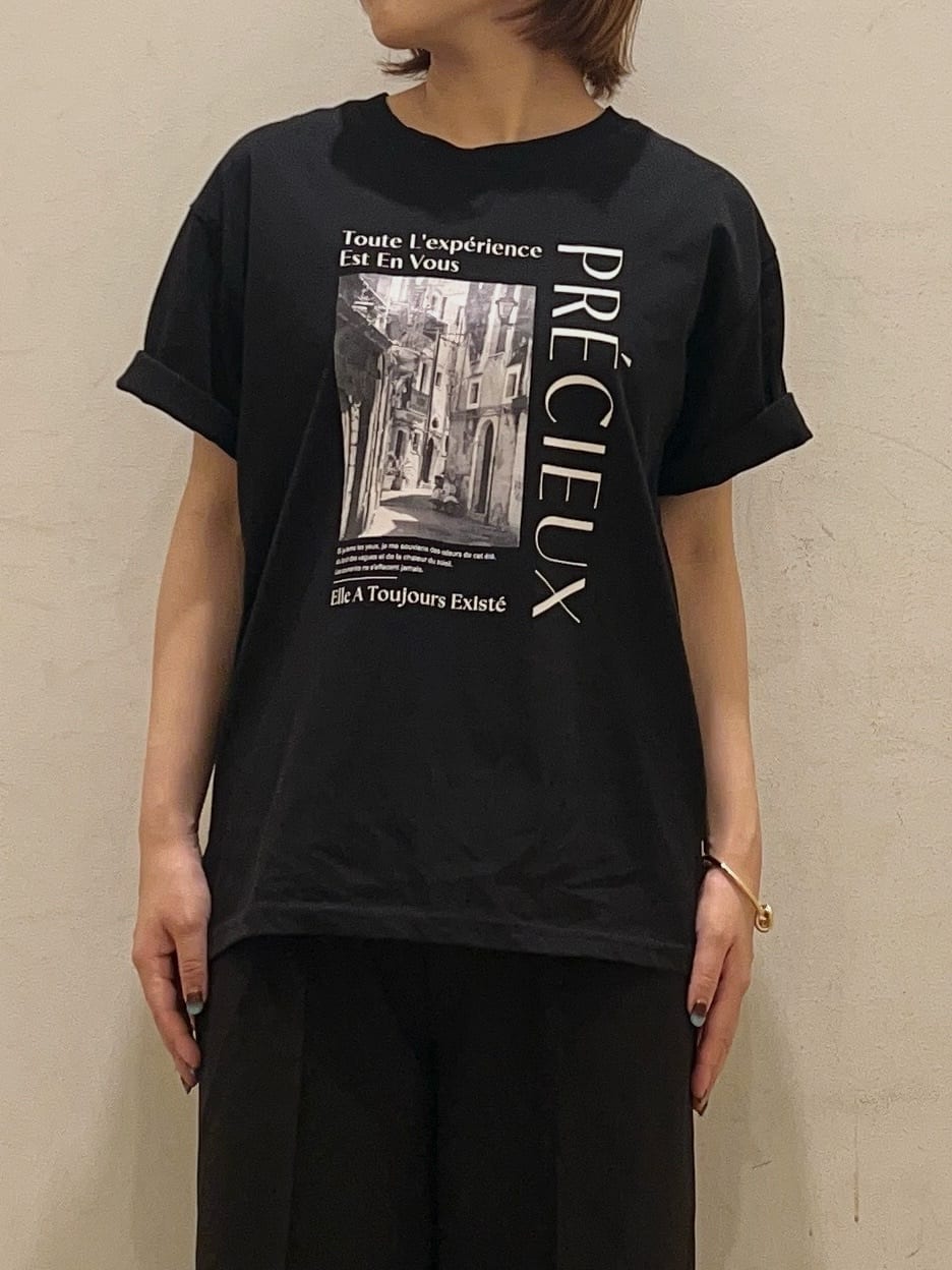 かのさんの「THE SHOP TK｜フォトアソートTシャツ【接触冷感/UV/毛玉になりにくい/洗濯機OK】」を使ったコーディネート