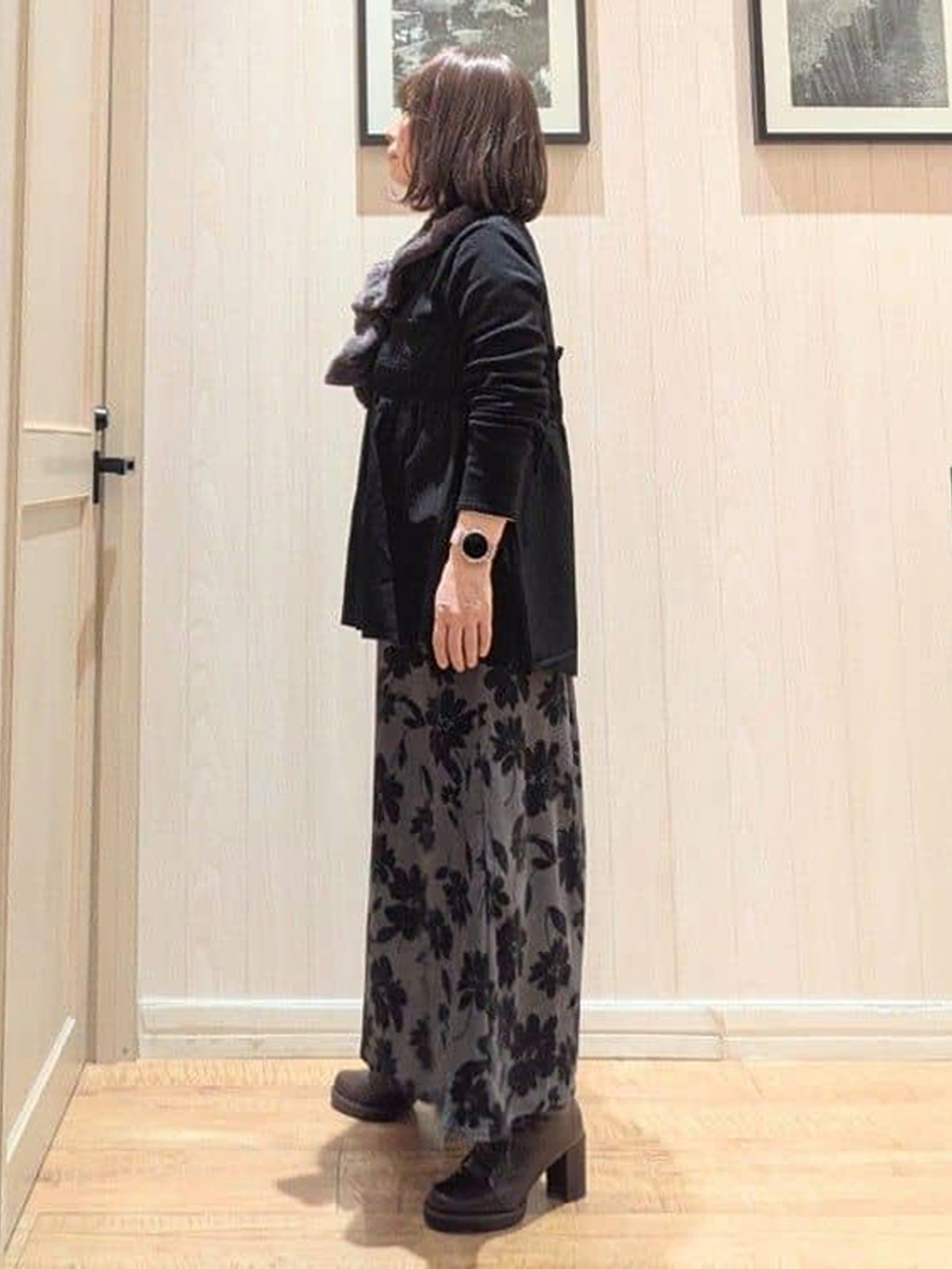 ゆーさんさんの「SHOO･LA･RUE｜【S-LL】1枚でコーデが決まる ビスチェ風ドッキングトップス」を使ったコーディネート