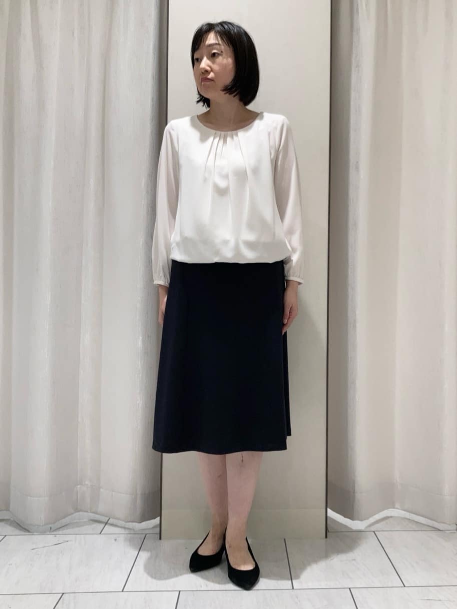 わたなべさんの「UNTITLED｜【洗えるスーツ／ストレッチ】ウール混ジャージ テーラードジャケット」を使ったコーディネート