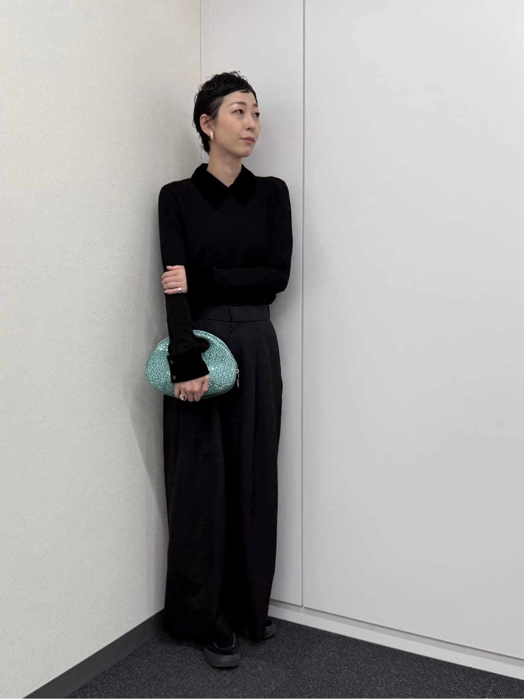 Kさんの「HIROKO HAYASHI｜GIRASOLE PIPERITA（ジラソーレ ピペリータ）クロワッサンバッグ」を使ったコーディネート