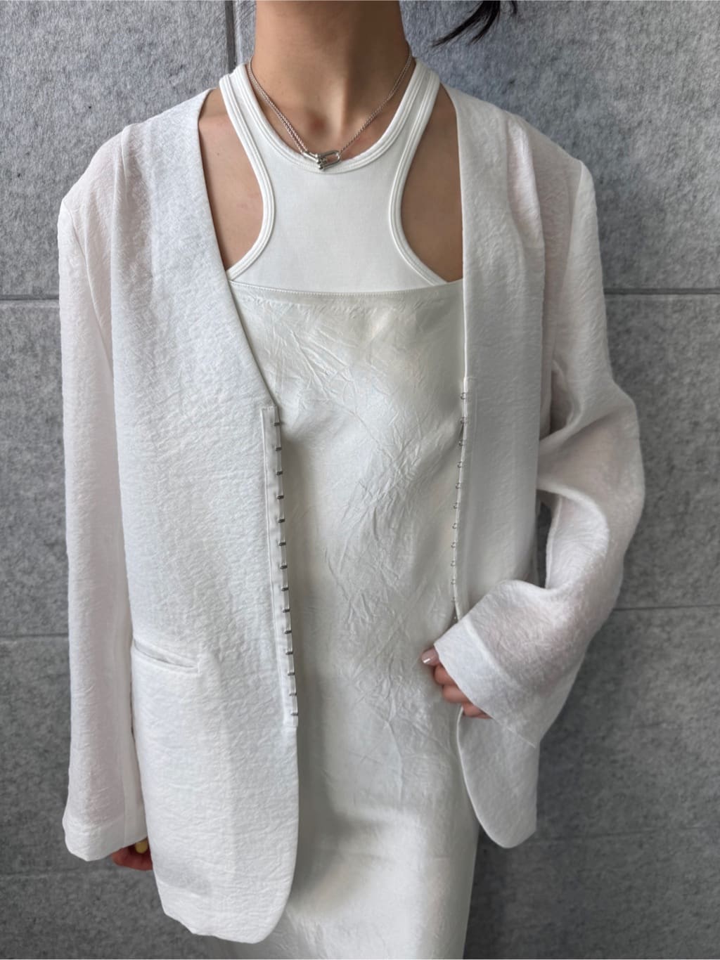 uchi__yamaさんの「CODE A｜【Cup-in】design cut tank」を使ったコーディネート