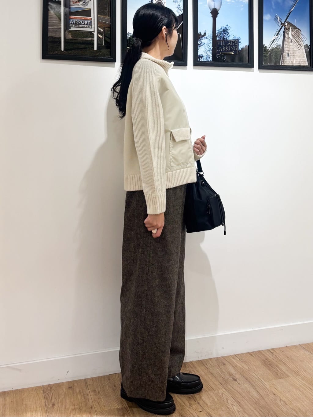 Ririkaさんの「Dessin｜【洗える】異素材ミックスジップブルゾン」を使ったコーディネート