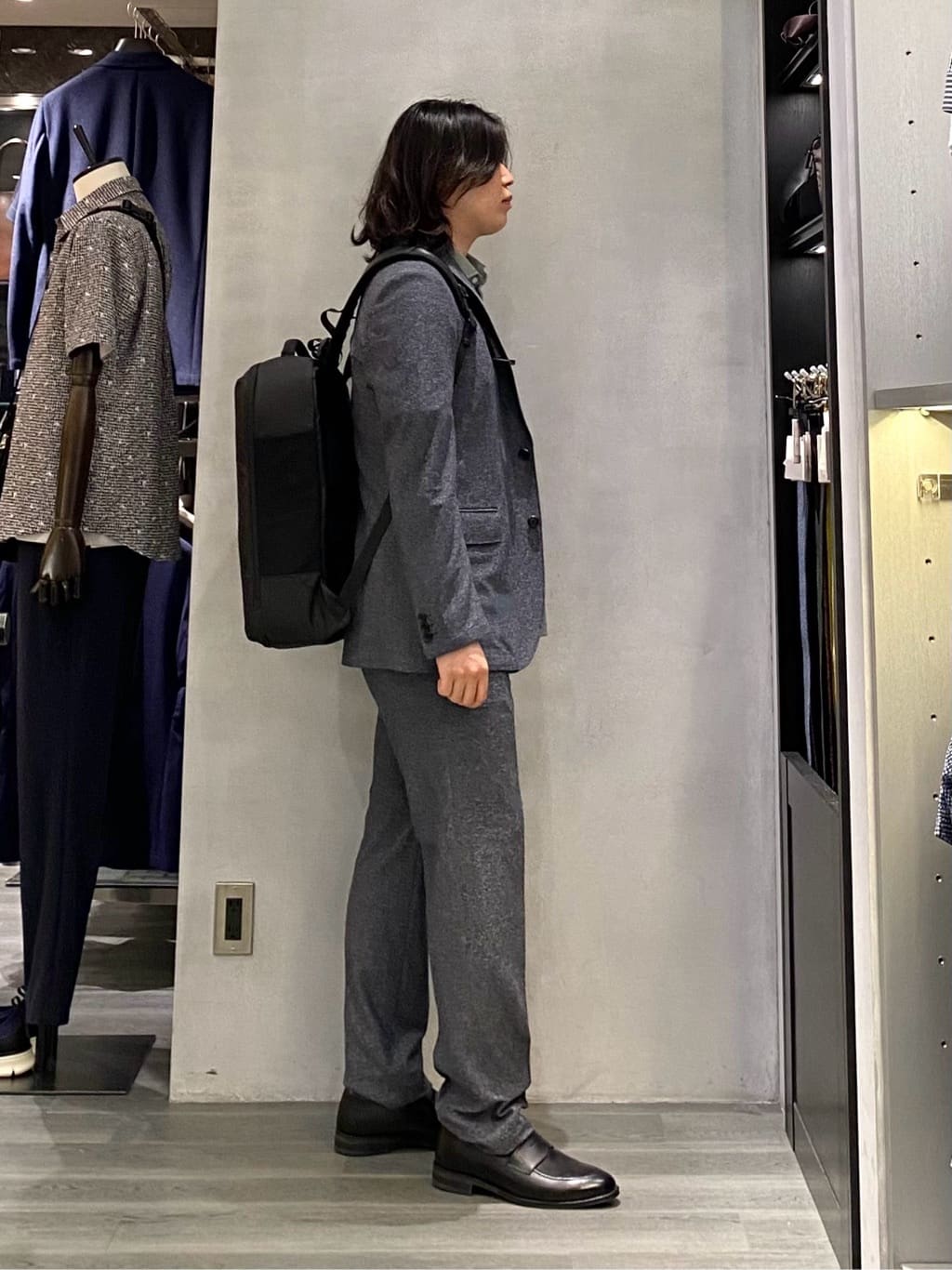 nishiさんの「TAKEO KIKUCHI｜【抗菌防臭／9色5サイズ展開】ハニカムメランジ ポロシャツ」を使ったコーディネート
