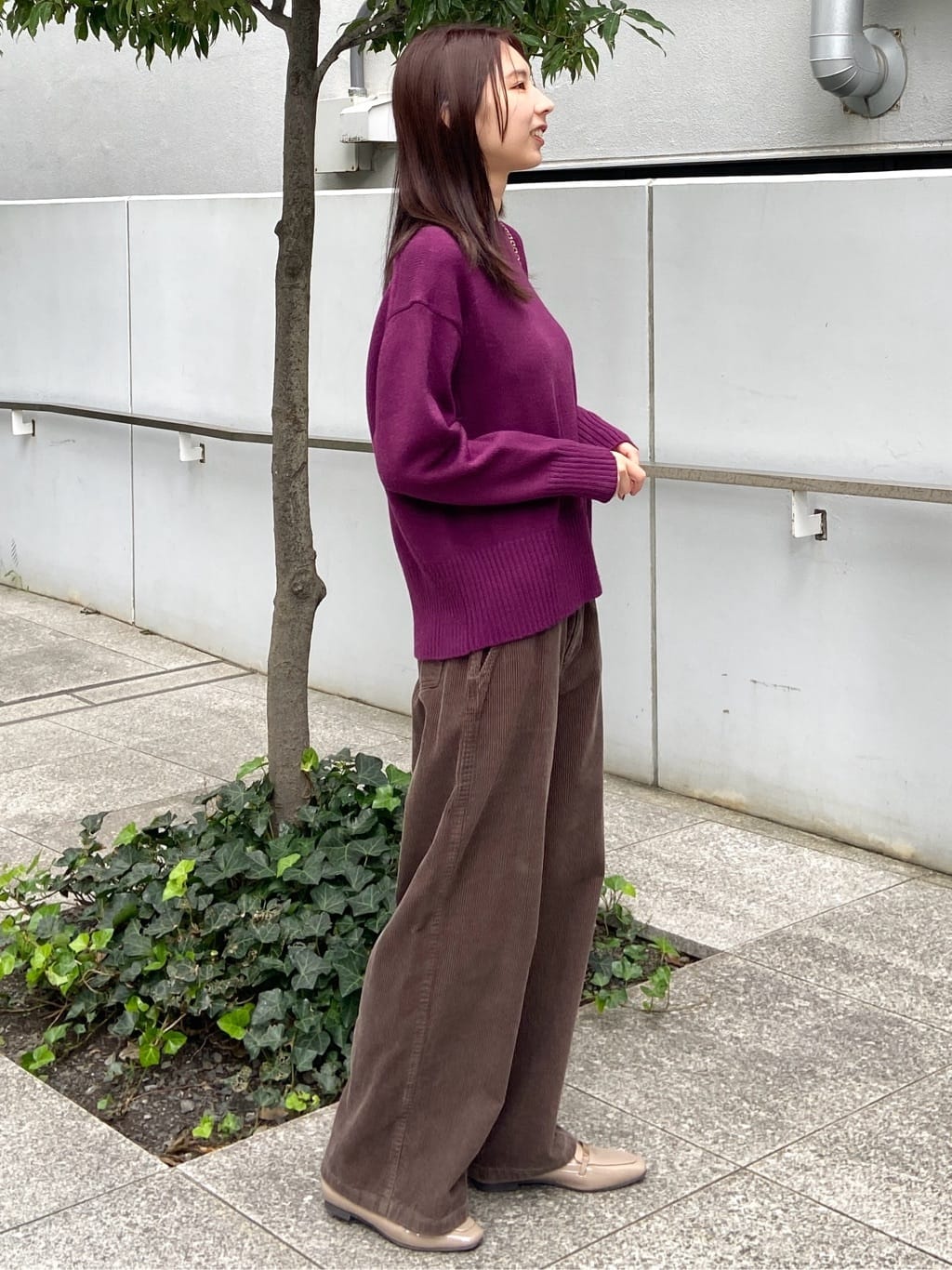 めぐさんの「OPAQUE.CLIP｜コーデュロイワイドパンツ【洗濯機OK】」を使ったコーディネート