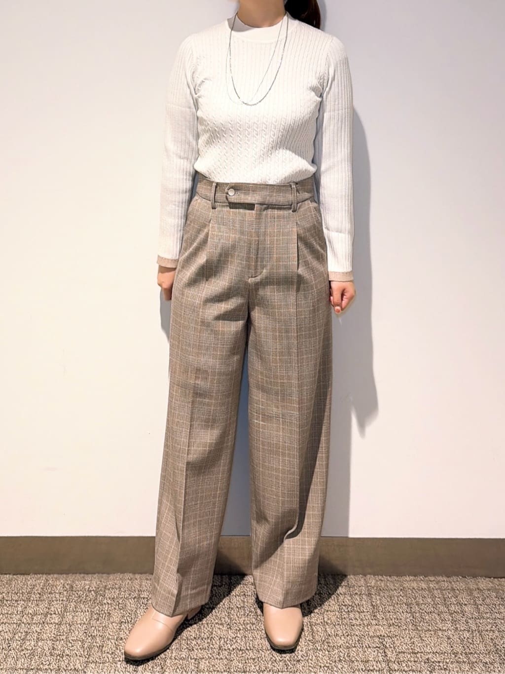 みーさんの「grove｜【あったか裏起毛】かっこよさも穿き心地も叶える、優秀スラックスパンツ」を使ったコーディネート