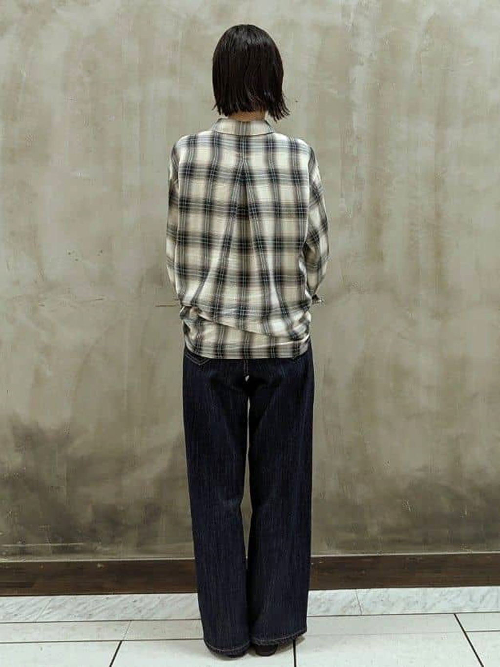 shioさんの「grove｜【美シルエット/選べる着丈】大人のためのバギーデニム」を使ったコーディネート