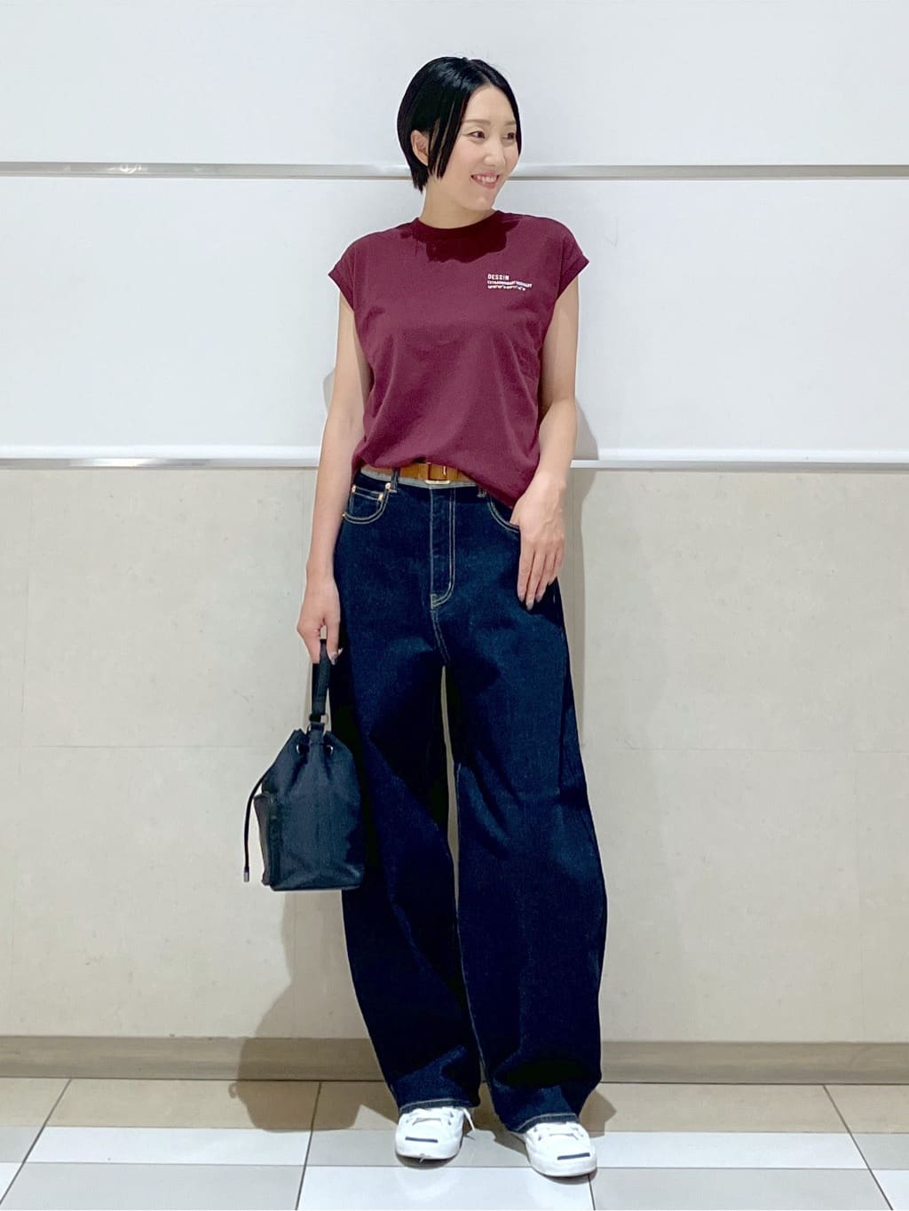 eriko さんの「Dessin｜【洗える】デニムカーブパンツ」を使ったコーディネート
