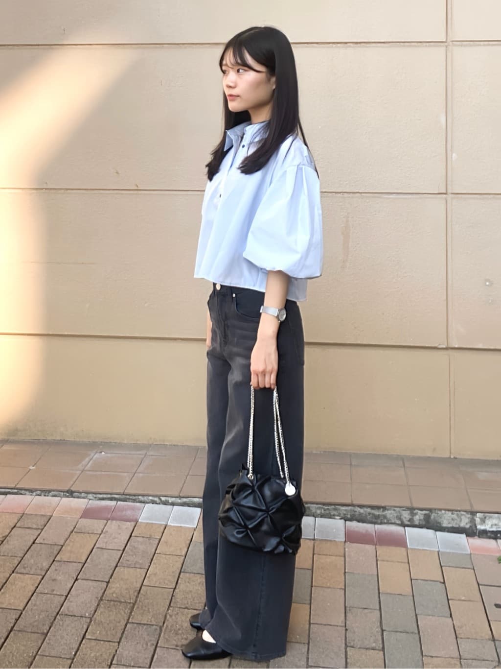 kyokaさんの「OPAQUE.CLIP｜バルーンスリーブシャツ【洗濯機洗い可】」を使ったコーディネート