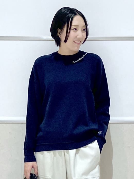 eriko さんの「Dessin｜【洗える】刺繍入りジャカードニット」を使ったコーディネート