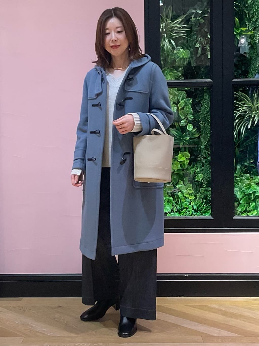 maruさんの「DRESSTERIOR｜◆Superfineリサイクルメルトンダッフルコート」を使ったコーディネート