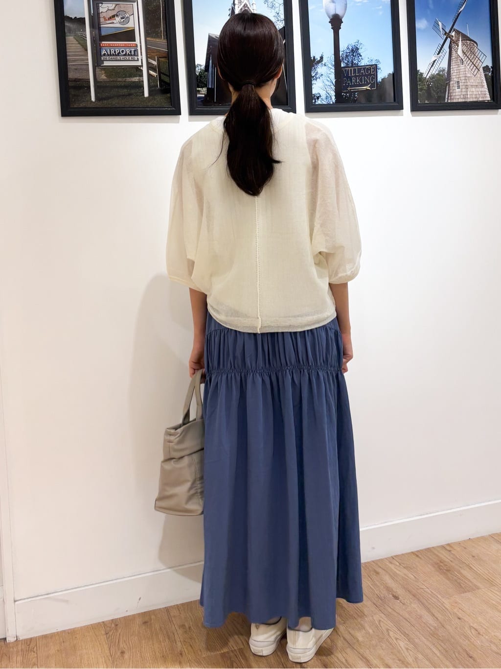 Ririkaさんの「Dessin｜【前後2WAY・洗える】シアーカーディガン」を使ったコーディネート