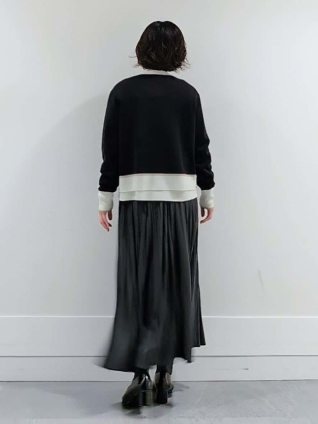 ミズタさんの「UNTITLED｜【アンサンブル可/ジャケット風】ウールミラノリブカーディガン」を使ったコーディネート
