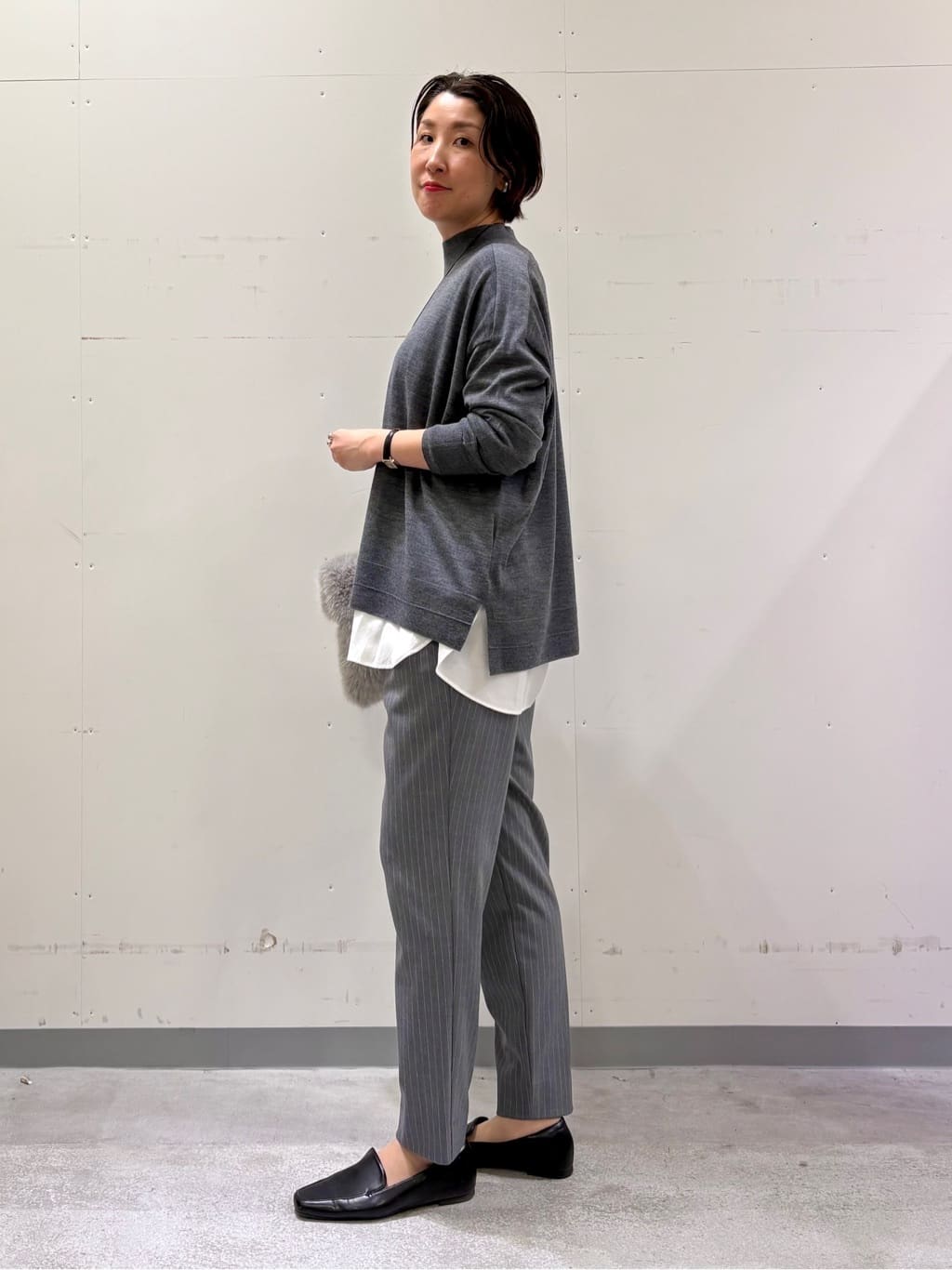 yuriさんの「INDIVI｜【洗える／裏起毛】ストレッチウォームパンツ」を使ったコーディネート