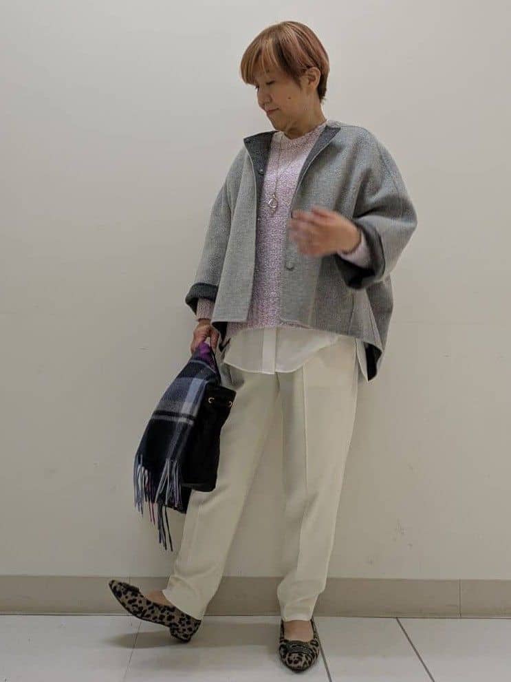 yoshiさんの「Reflect｜【一枚で着映え◎／ゆったり着られるワンサイズ】スパンコール&times;ラメニット」を使ったコーディネート