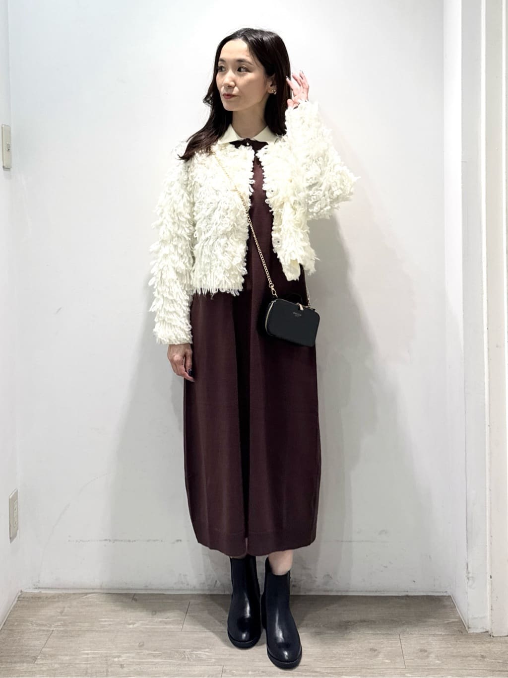 yuicciさんの「OPAQUE.CLIP｜ループヤーンニットカーディガン」を使ったコーディネート