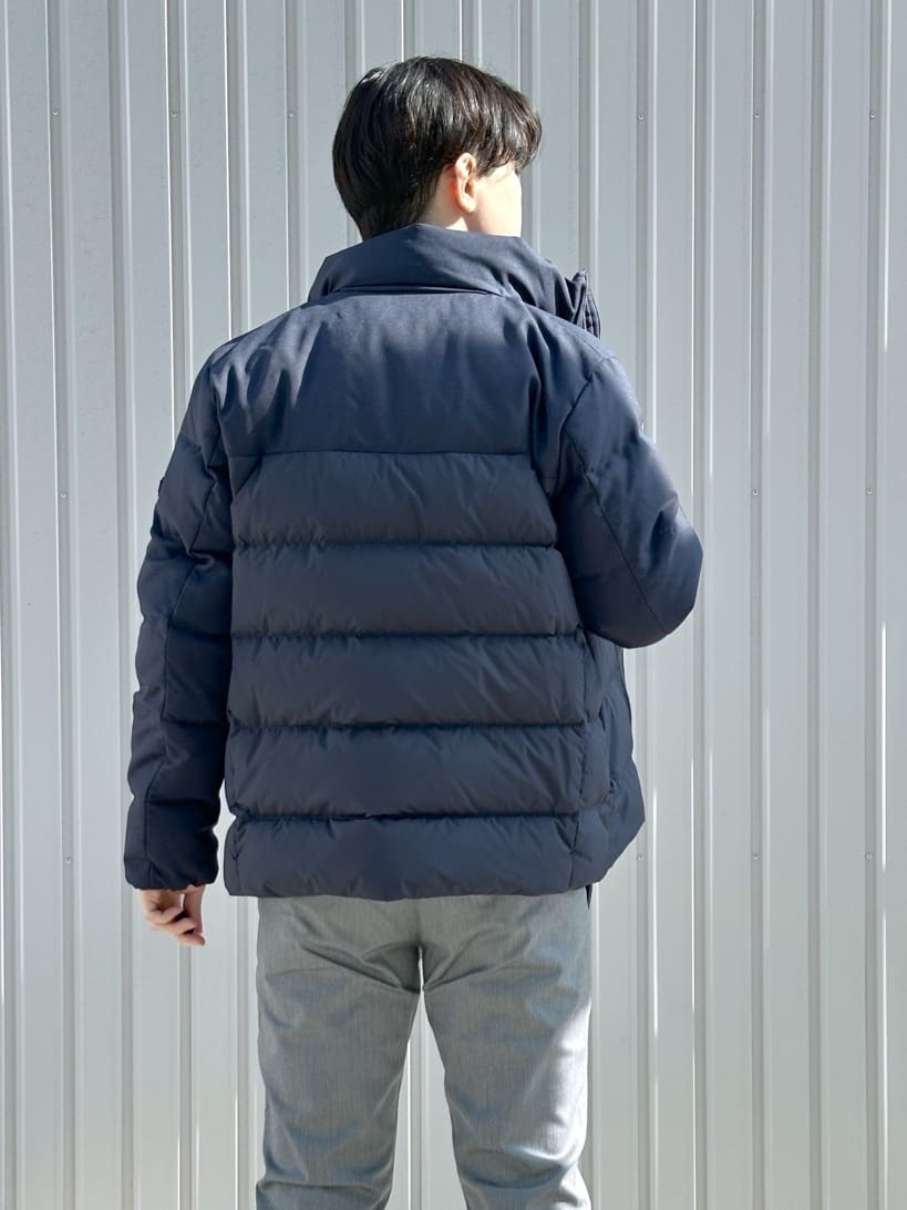 イッシーさんの「TAKEO KIKUCHI｜カラーコンビ ダウンブルゾン」を使ったコーディネート