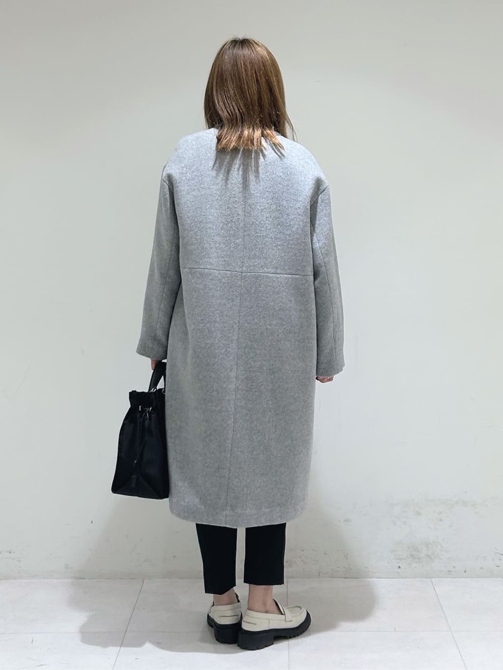 tsuyuさんの「INDIVI｜【軽量／ウール混】ライトフォルム ロングコート」を使ったコーディネート