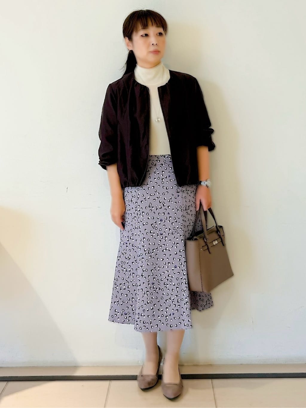 ひーさんの「Reflect｜【ライトアウター／ゆったり羽織れる／気軽な羽織りに◎】ライトブルゾン」を使ったコーディネート