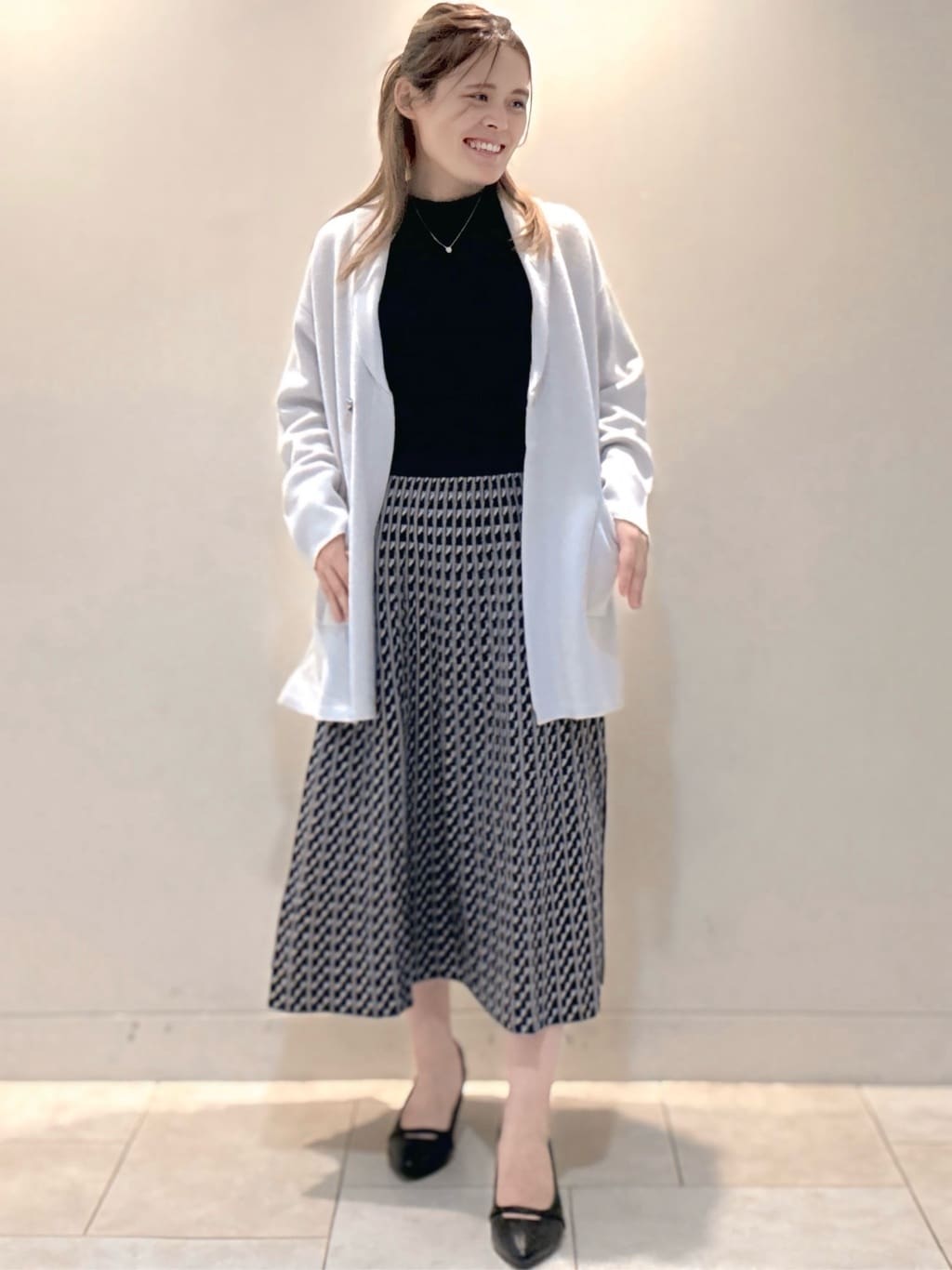 S&auml;K&iuml;さんの「Reflect｜【ライトアウター／気軽な羽織に◎】オフボディカーディガン」を使ったコーディネート