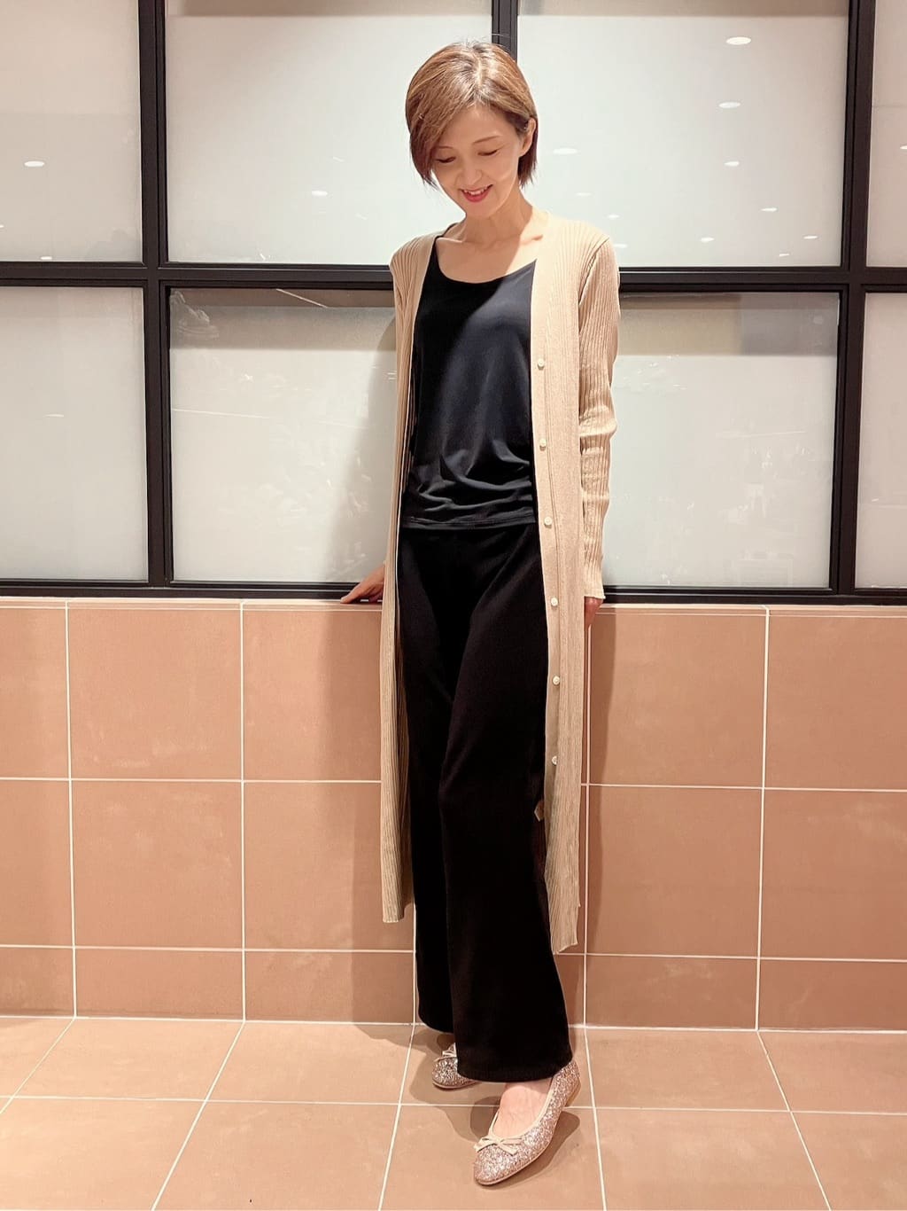 Ｋさんの「ESPERANZA｜【EC限定カラーあり】グリッターバレエシューズ」を使ったコーディネート