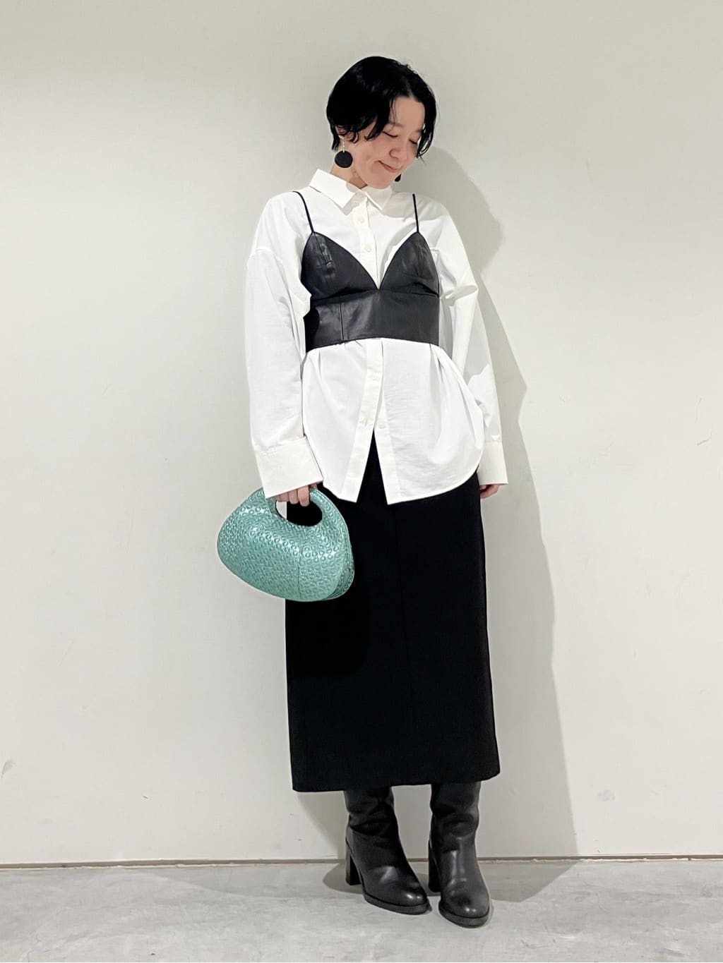 Cさんの「HIROKO HAYASHI｜GIRASOLE PIPERITA（ジラソーレ ピペリータ）クロワッサンバッグ」を使ったコーディネート