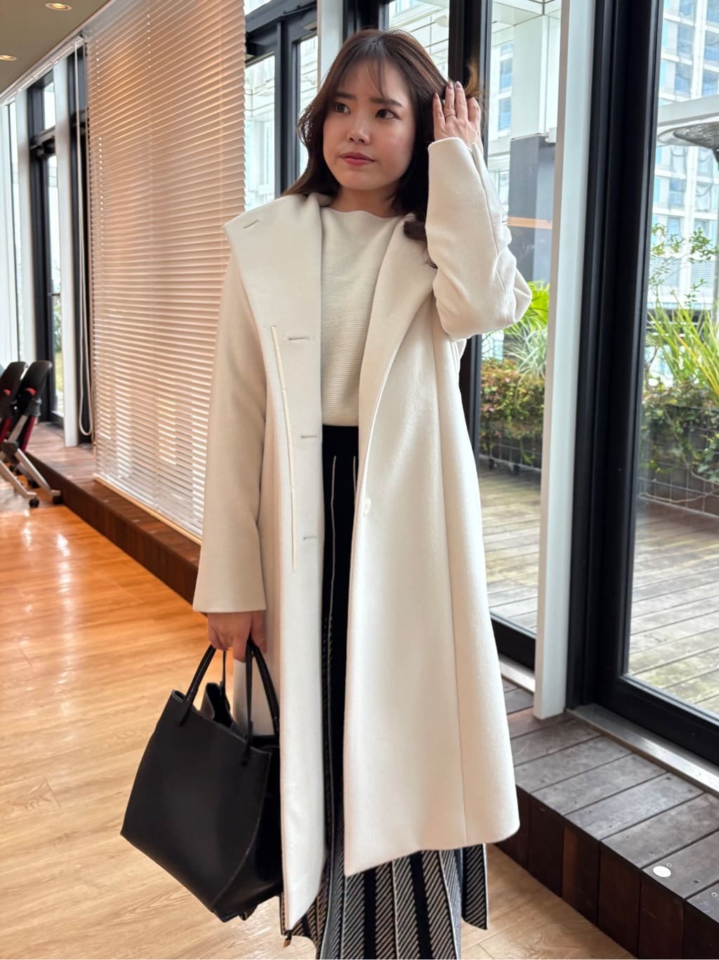 MISAKIさんの「COUP DE CHANCE｜【手洗い可】ニットプリーツフレアスカート」を使ったコーディネート
