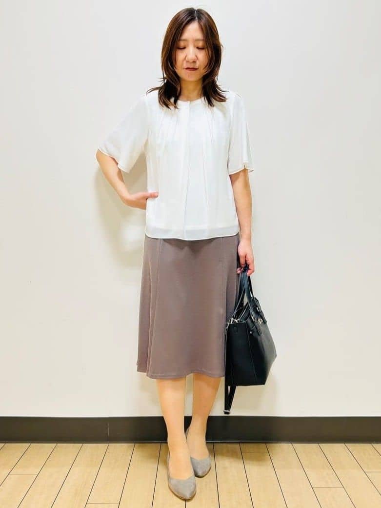 miiiさんの「Reflect｜【SS-4Lサイズ】匠ソフトフレアスカート」を使ったコーディネート
