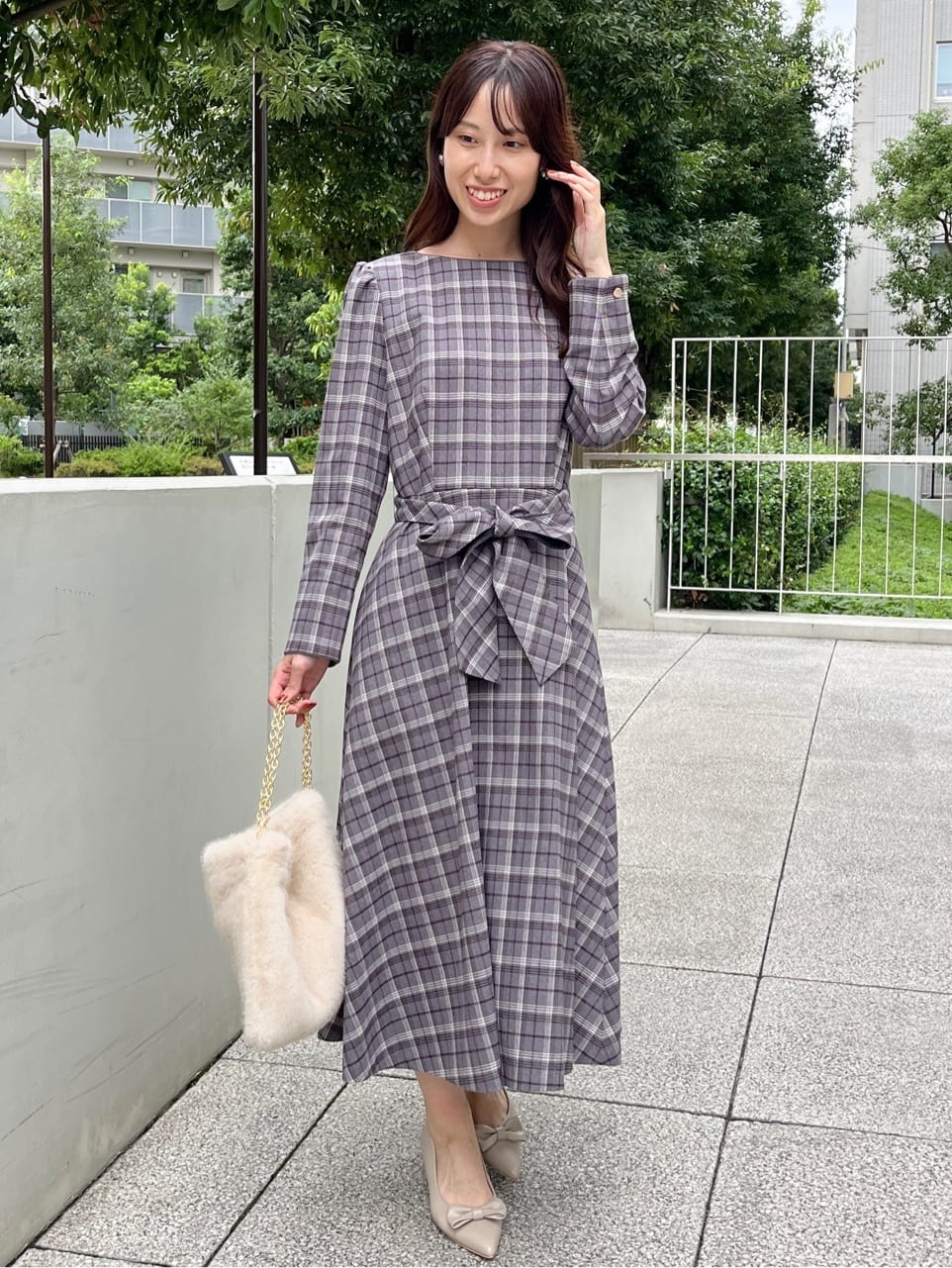 はばさんの「Couture brooch｜パール調モチーフゴールドリング」を使ったコーディネート
