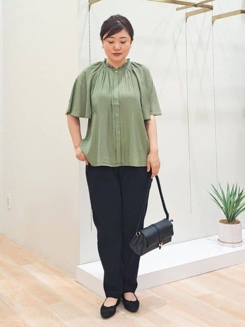 ふるさんの「grove｜ドットで華やぐ　軽やかマーメイドスカート」を使ったコーディネート