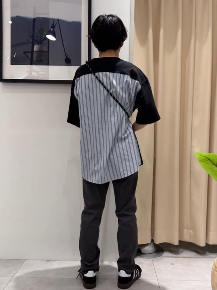 はさんの「THE SHOP TK｜エシカルブロード切替Tシャツ 洗濯機OK」を使ったコーディネート