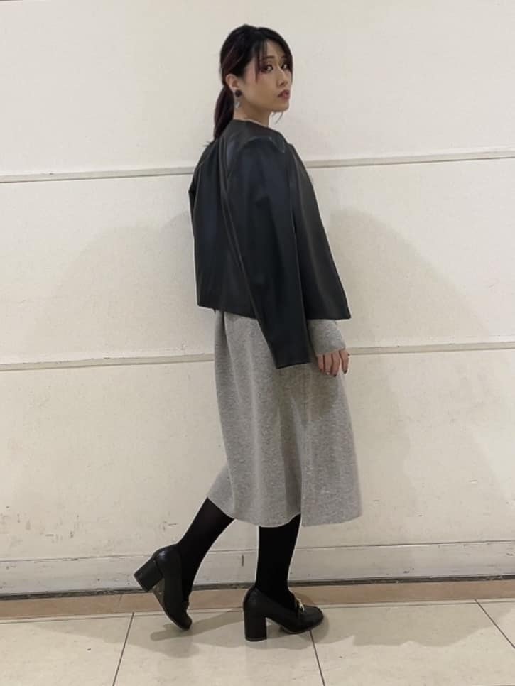 watanabeさんの「UNTITLED｜【着丈短め/柔らかな質感】ラムレザージャケット」を使ったコーディネート