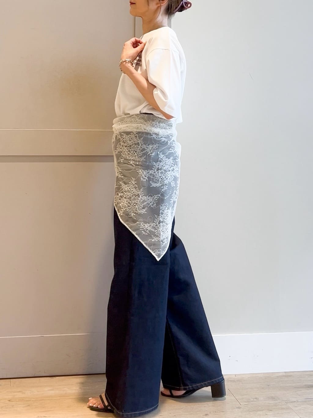 yamakoさんの「grove｜【Lee&times;grove別注】WIDE DENIM PANTS」を使ったコーディネート