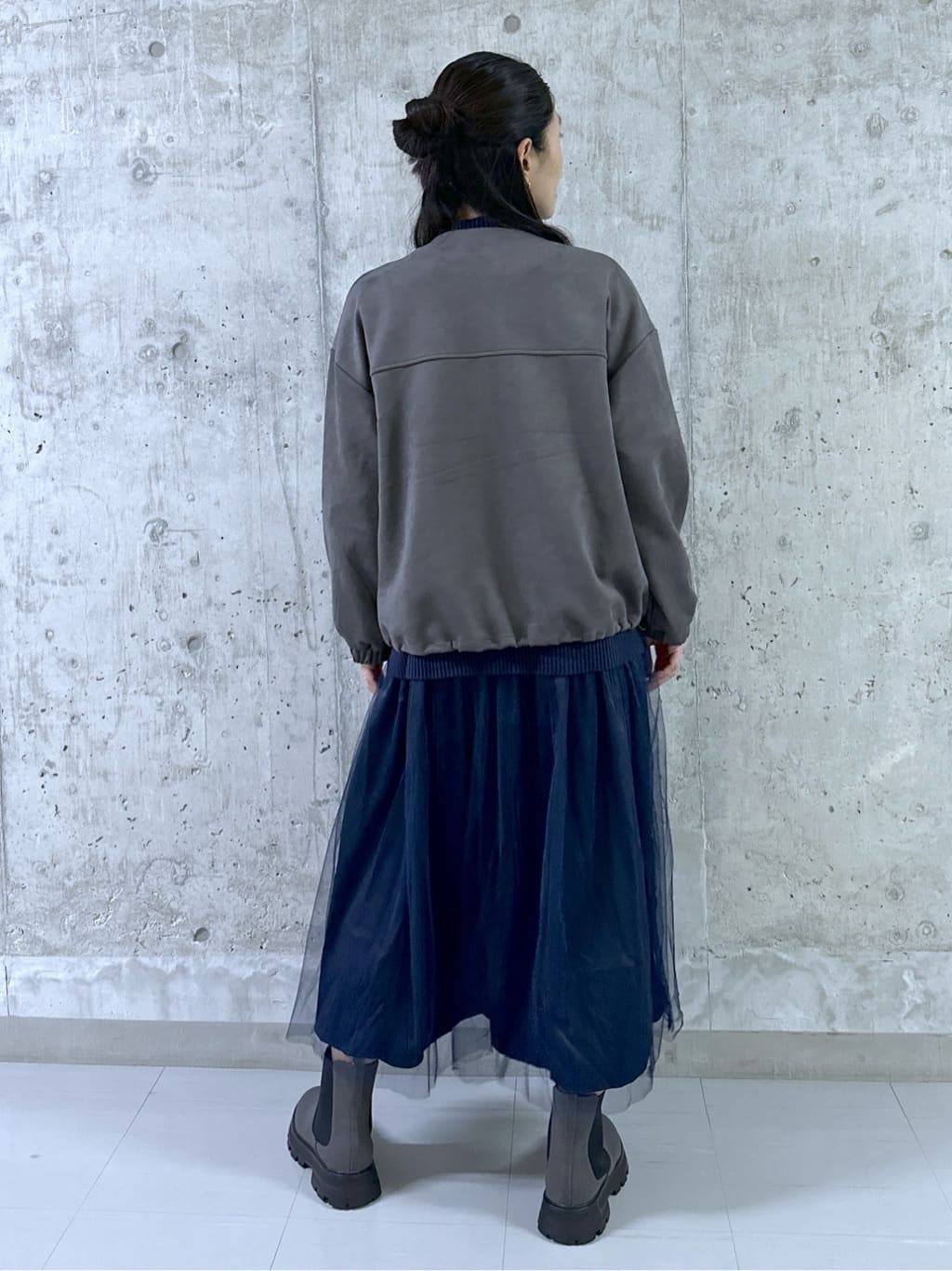 kumiさんの「Dessin｜【洗える】ニットチュールドッキングワンピース」を使ったコーディネート
