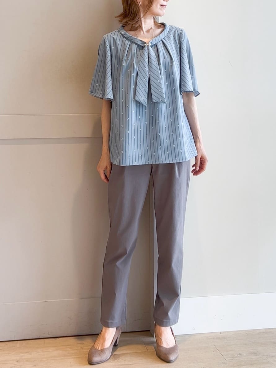 yamakoさんの「grove｜【冷感】サマーハイパーストレッチテーパードパンツ」を使ったコーディネート