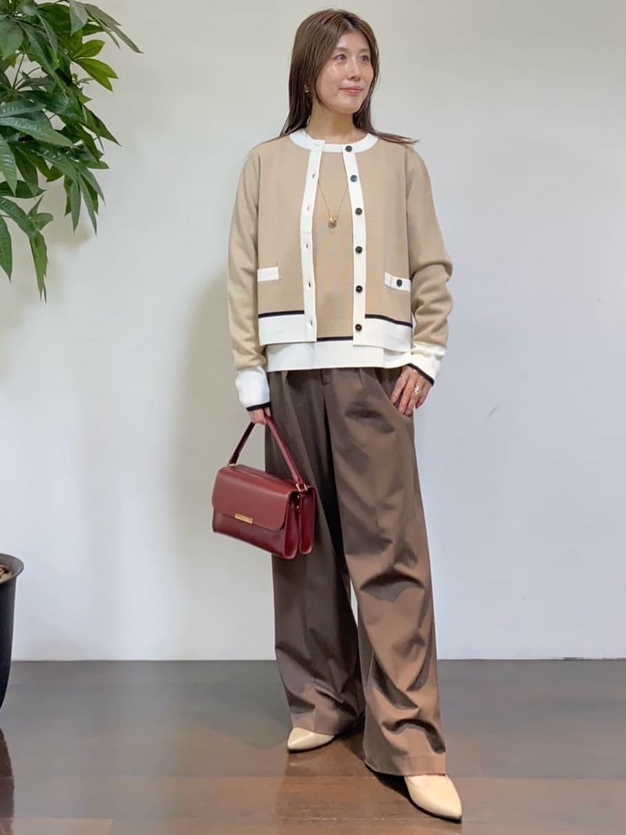 tomoさんの「UNTITLED｜【アンサンブル可/洗える】ウールミラノリブニット」を使ったコーディネート