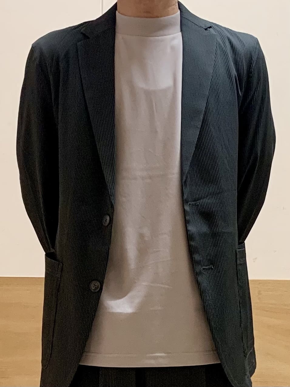 MATUさんの「THE SHOP TK｜【Begin/ビギン10月号掲載】楊柳スマートジャケット　軽量/洗濯機OK/セットアップ可」を使ったコーディネート