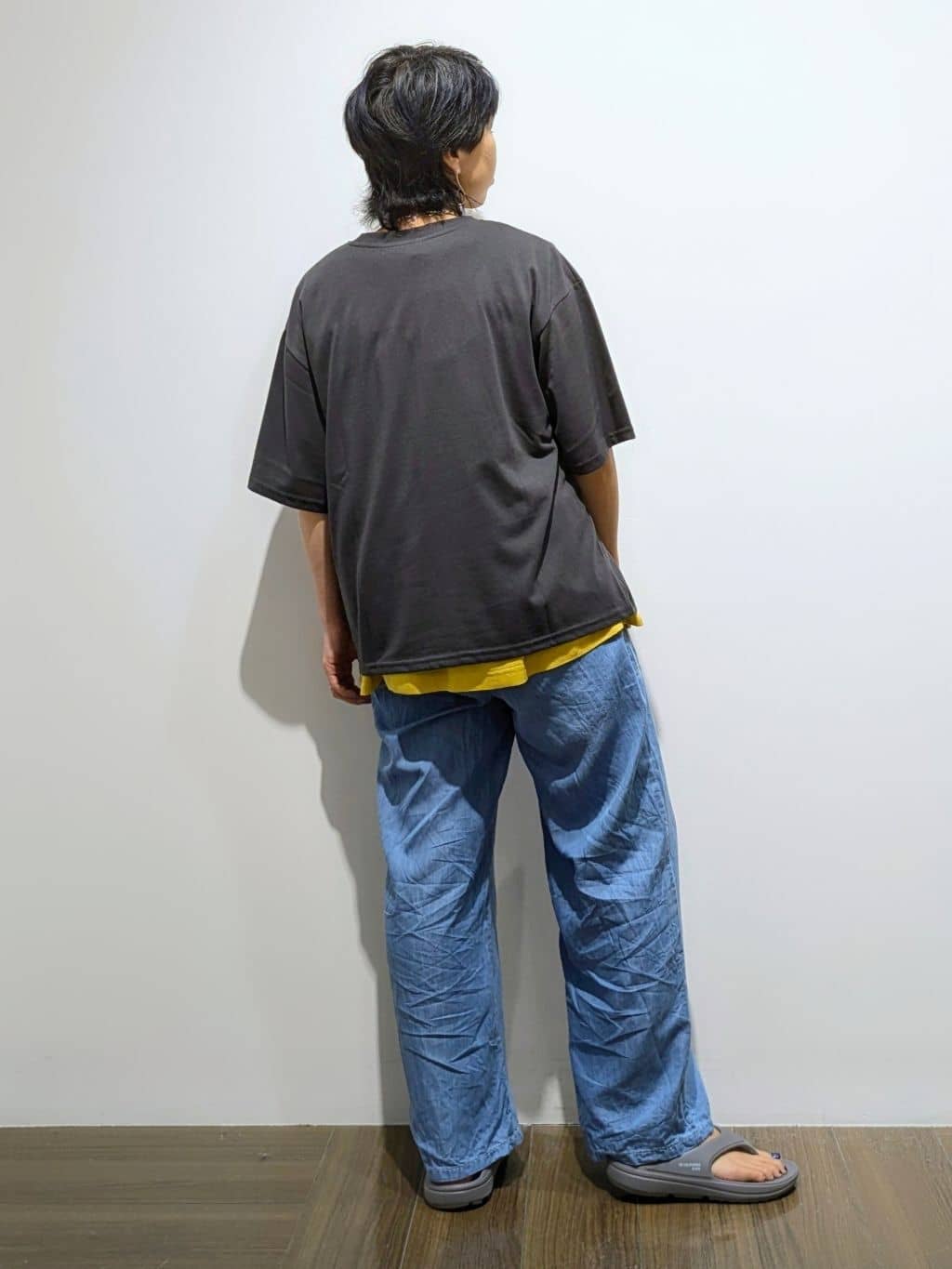 4410さんの「THE SHOP TK｜異素材切替フォトプリントTシャツ【洗える】」を使ったコーディネート