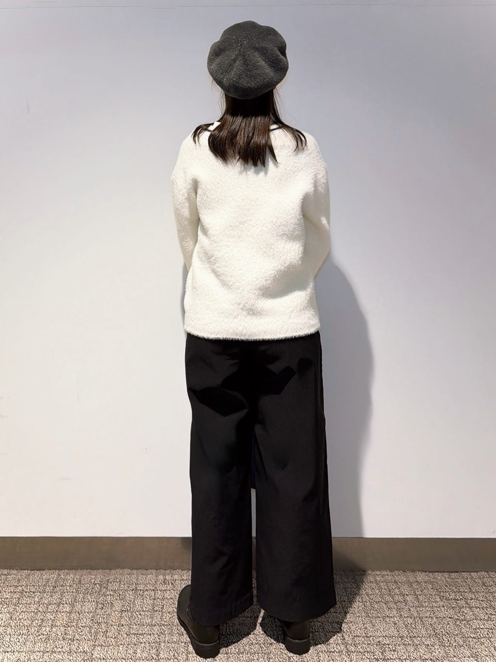 みーさんの「grove｜【選べる着丈/多機能】裏起毛ハイパーストレッチワイドパンツ」を使ったコーディネート