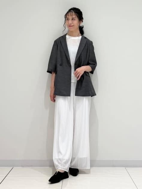 kayoさんの「INDIVI｜ライトダブルジャケット」を使ったコーディネート