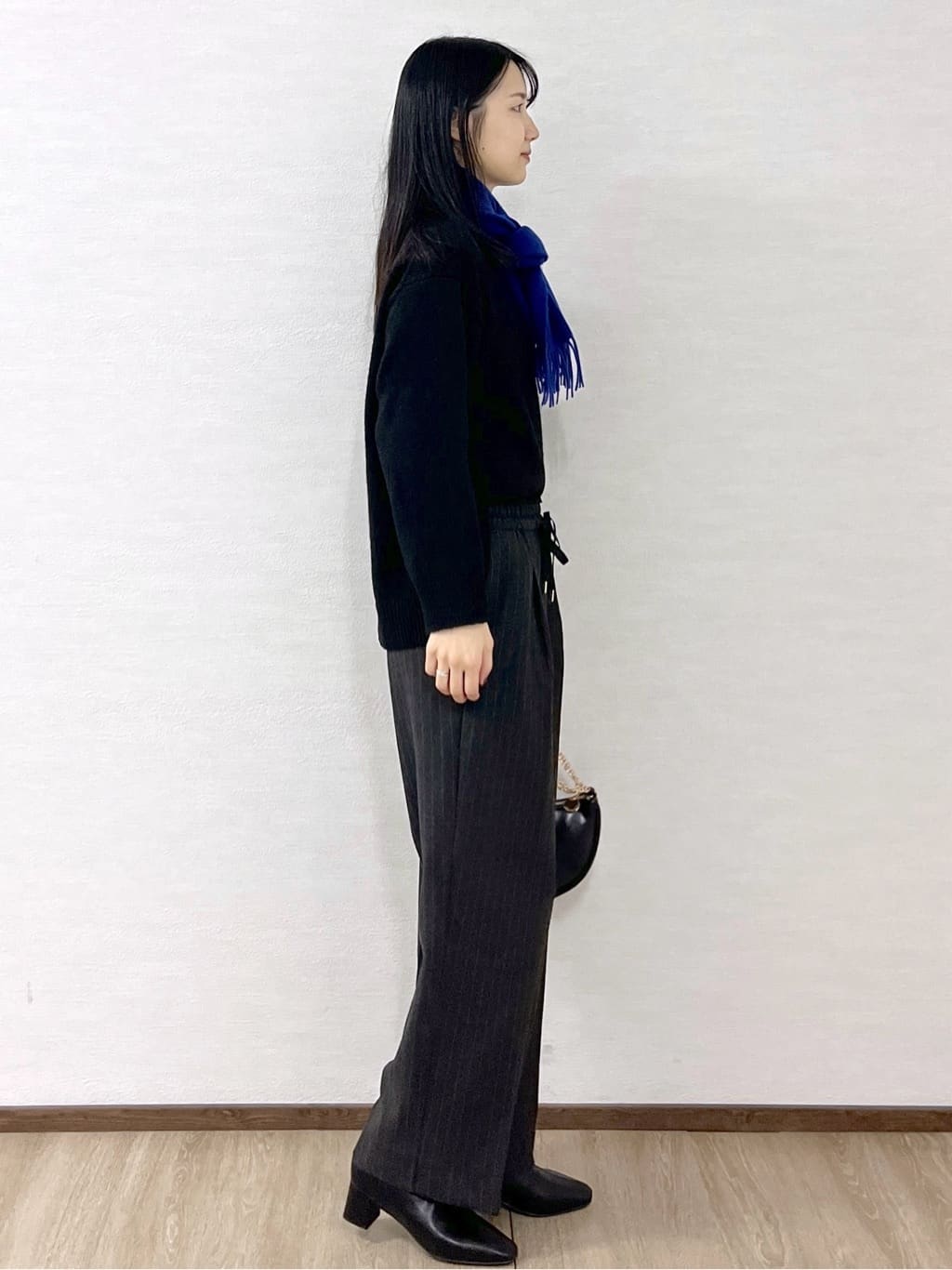 sachikoさんの「OPAQUE.CLIP｜リラクシークルーネックニット【洗濯機OK】」を使ったコーディネート