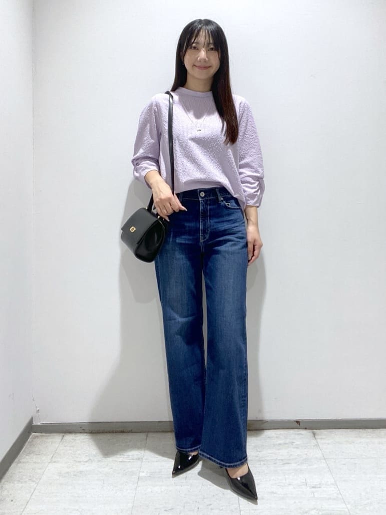 meiさんの「INDIVI｜【UVケア／吸汗速乾】スリーブデザインブラウス」を使ったコーディネート