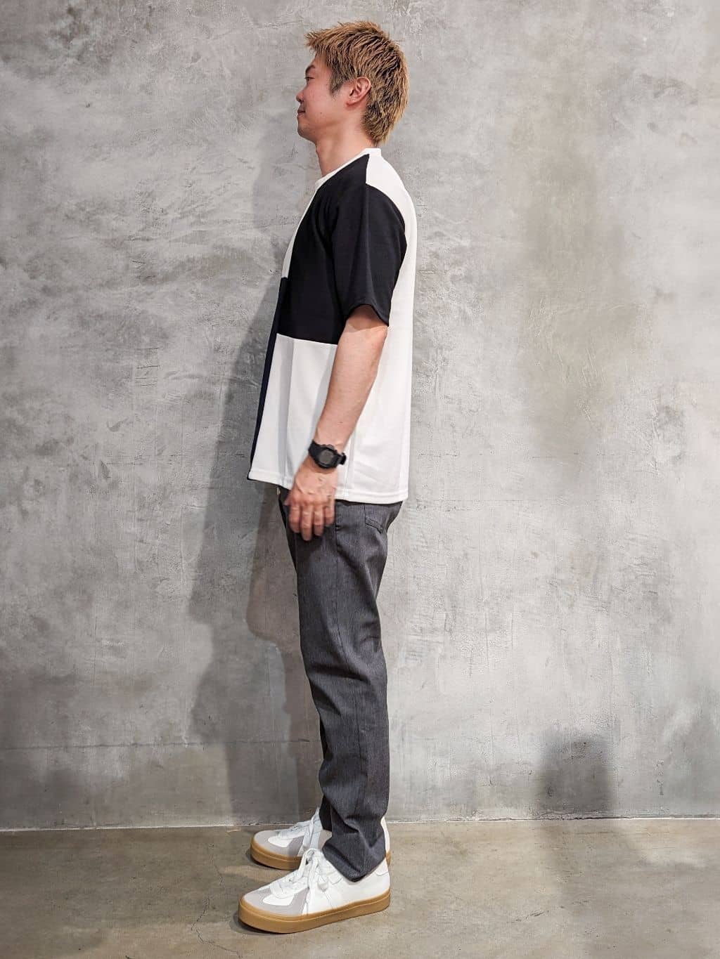 daiさんの「THE SHOP TK｜ツイルブロッキング 半袖Tシャツ 洗濯機OK」を使ったコーディネート