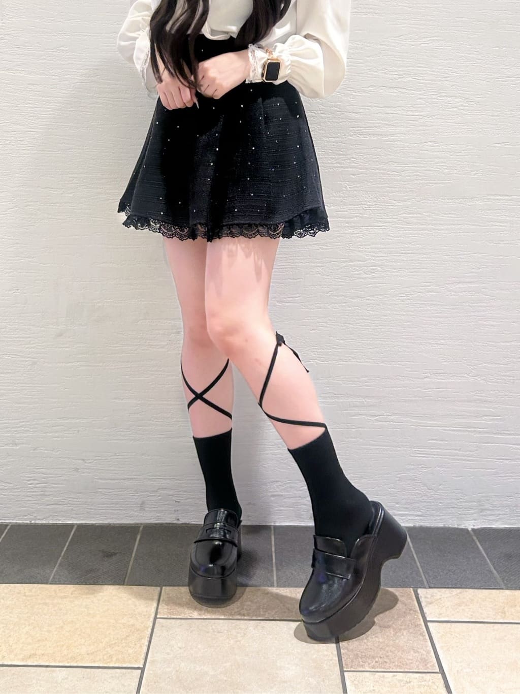 ゆうりさんの「ESPERANZA｜厚底サボローファー」を使ったコーディネート
